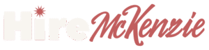 Hire McKenzie logo, light version